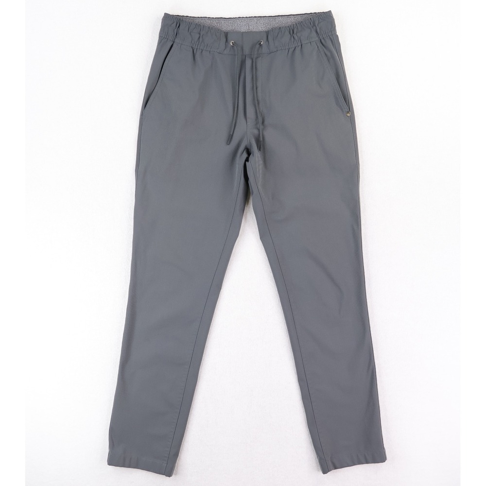Vuori Meta Elastic Waist Pant Mens Small Grey Tech Performance Chino V463